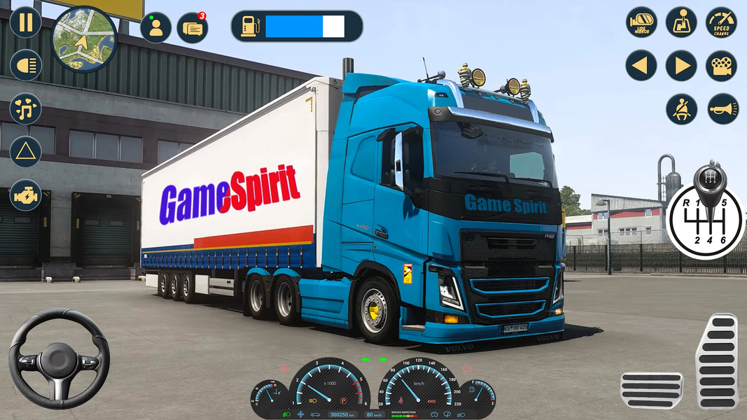 Euro Truck Simulator 3D Game - Gameplay image of android game