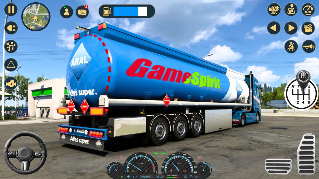 Euro Truck Simulator 3D Game - Gameplay image of android game