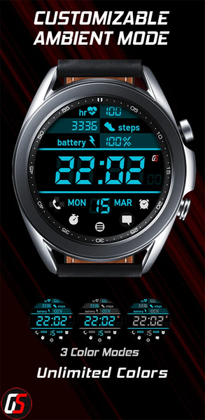 GS Digital ۳A Watch Face - عکس برنامه موبایلی اندروید