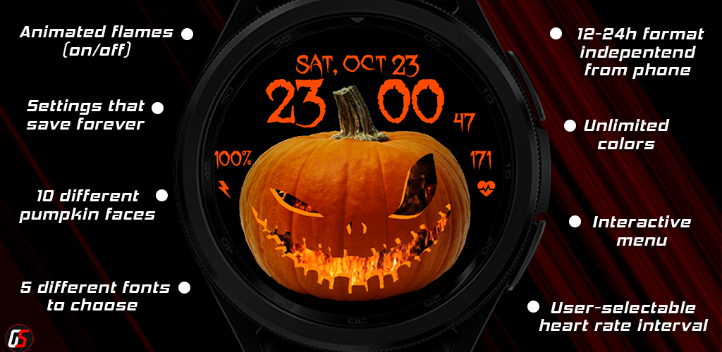 GS Halloween Animated Face - Image screenshot of android app