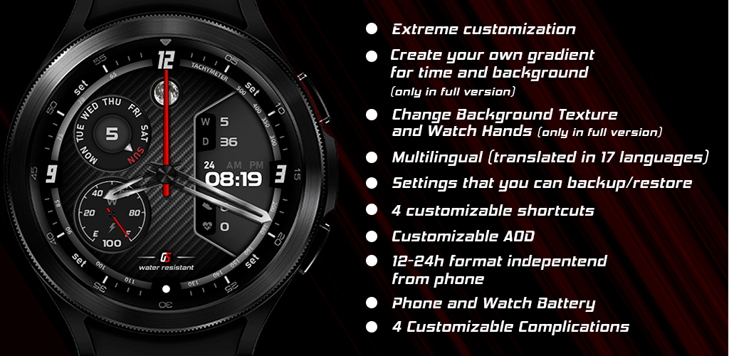 GS Hybrid 7 Watch Face - عکس برنامه موبایلی اندروید