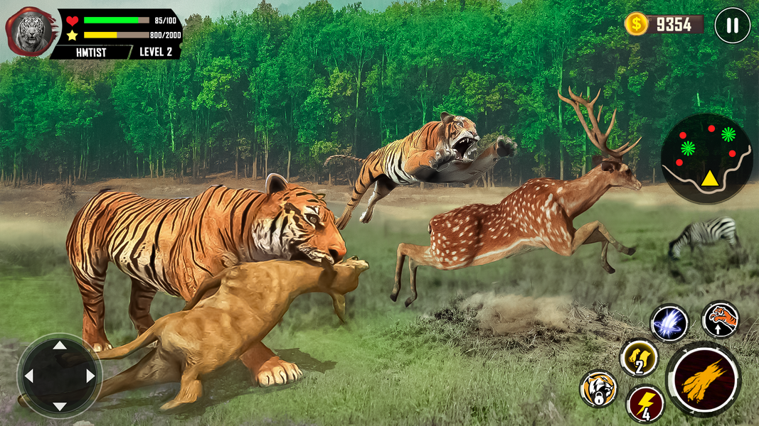 Tiger Simulator 3D Animal Game - Gameplay image of android game
