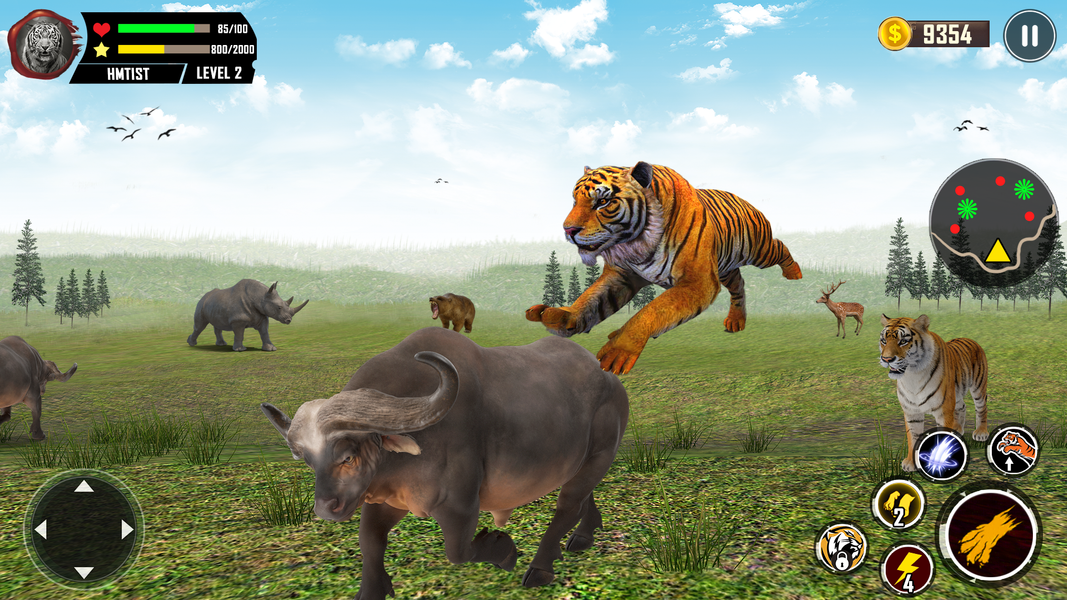 Wild Tiger Simulator ۳D Games - عکس بازی موبایلی اندروید