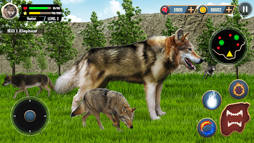 Wild Wolf Simulator Games - عکس برنامه موبایلی اندروید