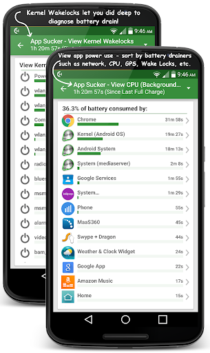 GSam Battery Monitor - عکس برنامه موبایلی اندروید
