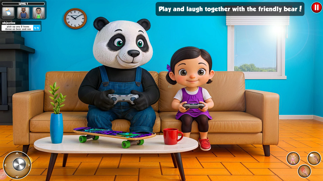 Funny Girl vs the bear Pranks - Gameplay image of android game