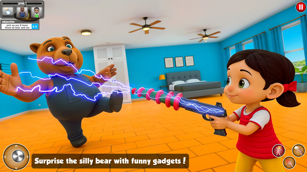 Funny Girl vs the bear Pranks - Gameplay image of android game