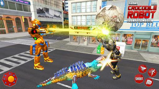 Real Robot Crocodile Transformation Fight - Image screenshot of android app