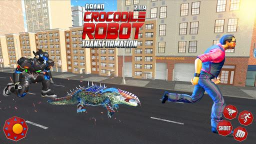 Real Robot Crocodile Transformation Fight - Image screenshot of android app