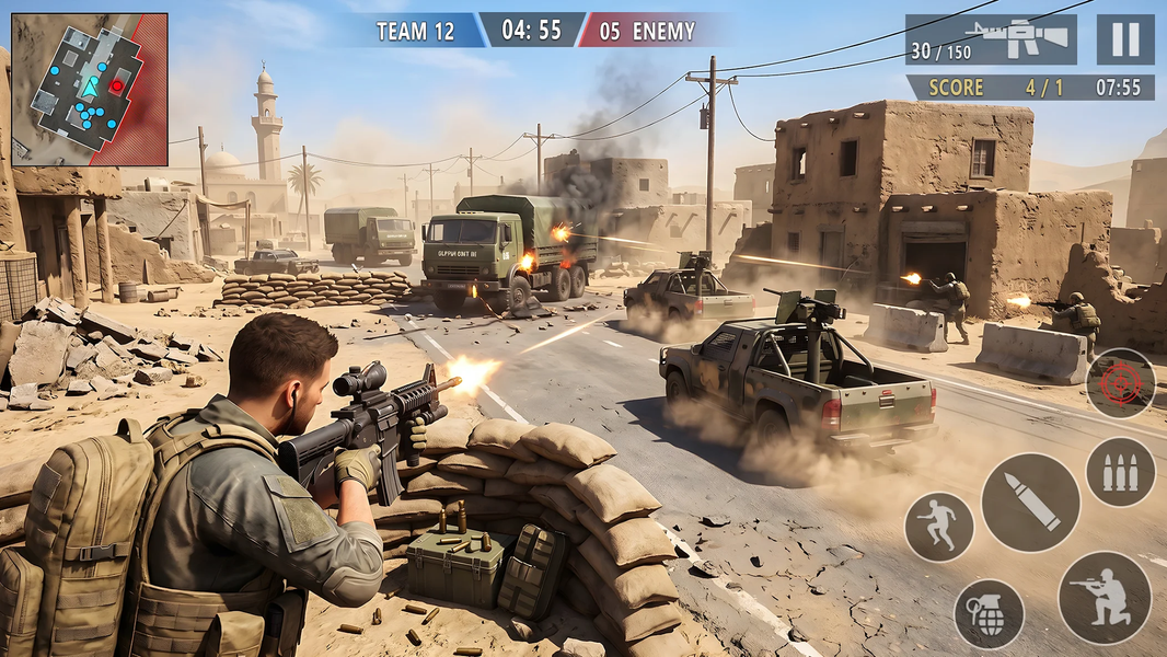 FPS Gun Shooting War Games ۳D - عکس بازی موبایلی اندروید