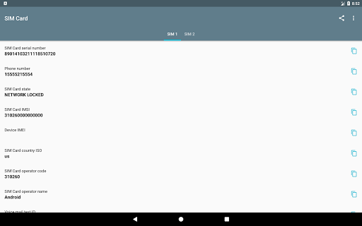 SIM Card - Image screenshot of android app