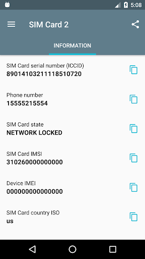 SIM Card - Image screenshot of android app