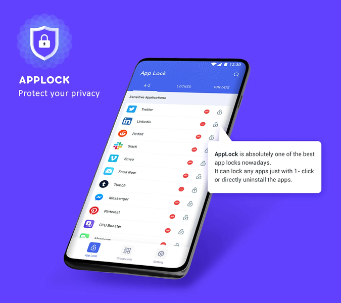 Applock - عکس برنامه موبایلی اندروید