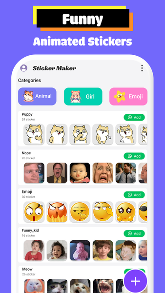 Sticker maker - عکس برنامه موبایلی اندروید