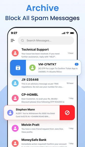 Messaging - Text SMS - عکس برنامه موبایلی اندروید