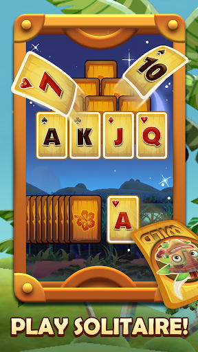Tiki Solitaire TriPeaks - Gameplay image of android game