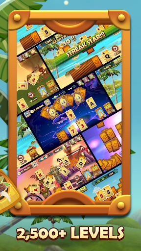 Tiki Solitaire TriPeaks - Gameplay image of android game