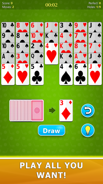 Golf Solitaire - Card Game - عکس بازی موبایلی اندروید