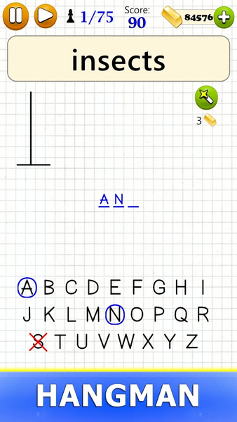 Hangman - Word Game - عکس بازی موبایلی اندروید