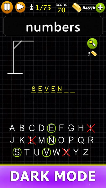 Hangman - Word Game - Gameplay image of android game