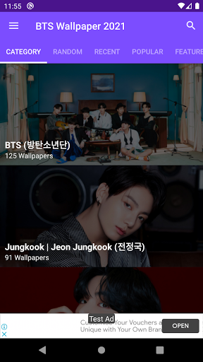 BTS Wallpaper 2021 (HD 4K) : Lockscreen and Theme - عکس برنامه موبایلی اندروید