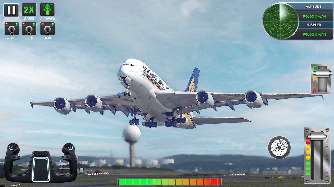 Airplane Flight ۳D Plane Game - عکس بازی موبایلی اندروید