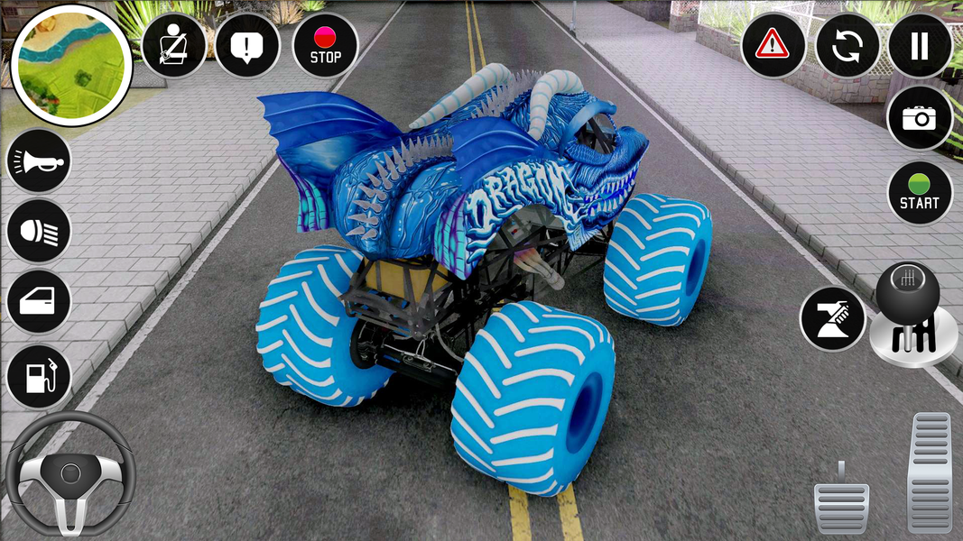Extreme Monster Truck Game ۳D - عکس برنامه موبایلی اندروید