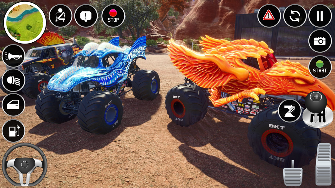 Extreme Monster Truck Game ۳D - عکس برنامه موبایلی اندروید