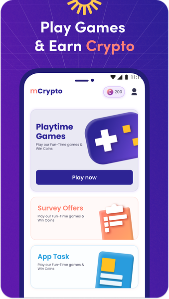 mCrypto: Play to Earn Crypto - عکس برنامه موبایلی اندروید
