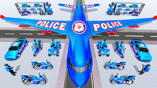 NY Police Bike Transport Truck - عکس بازی موبایلی اندروید