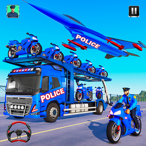 NY Police Bike Transport Truck - عکس بازی موبایلی اندروید