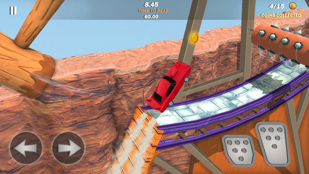 Superhero Car Mega Ramp Racing - Gameplay image of android game