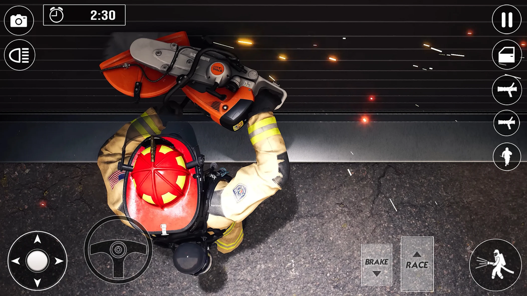 Fire Truck Rescue Firefighter - Gameplay image of android game