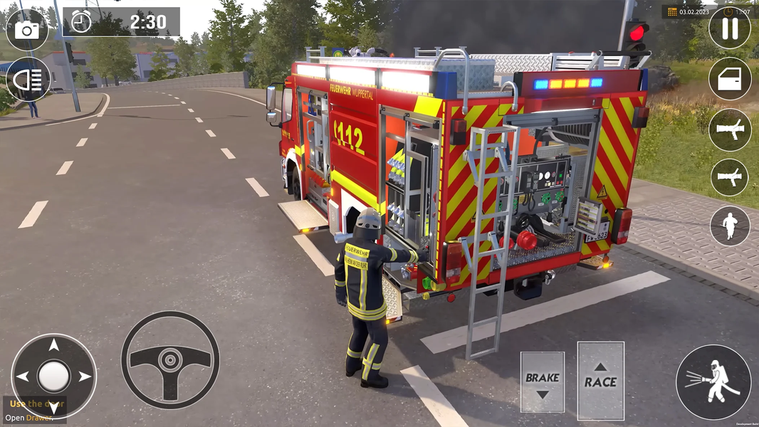 Fire Truck Rescue Firefighter - Gameplay image of android game