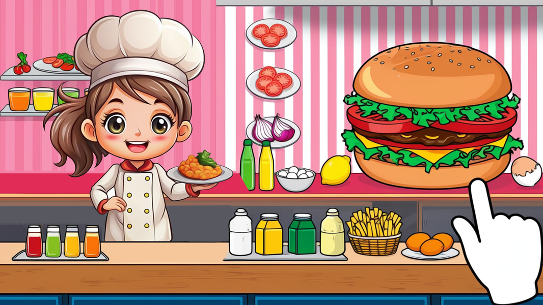 Kitchen Set Chef Cooking Games - عکس بازی موبایلی اندروید