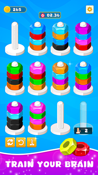 Nuts Color Sort : Bolts Puzzle - عکس بازی موبایلی اندروید