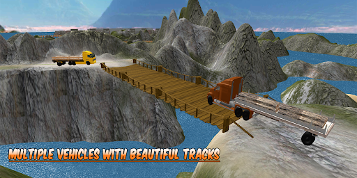 Mountain Wood Cargo Simulator - Gameplay image of android game