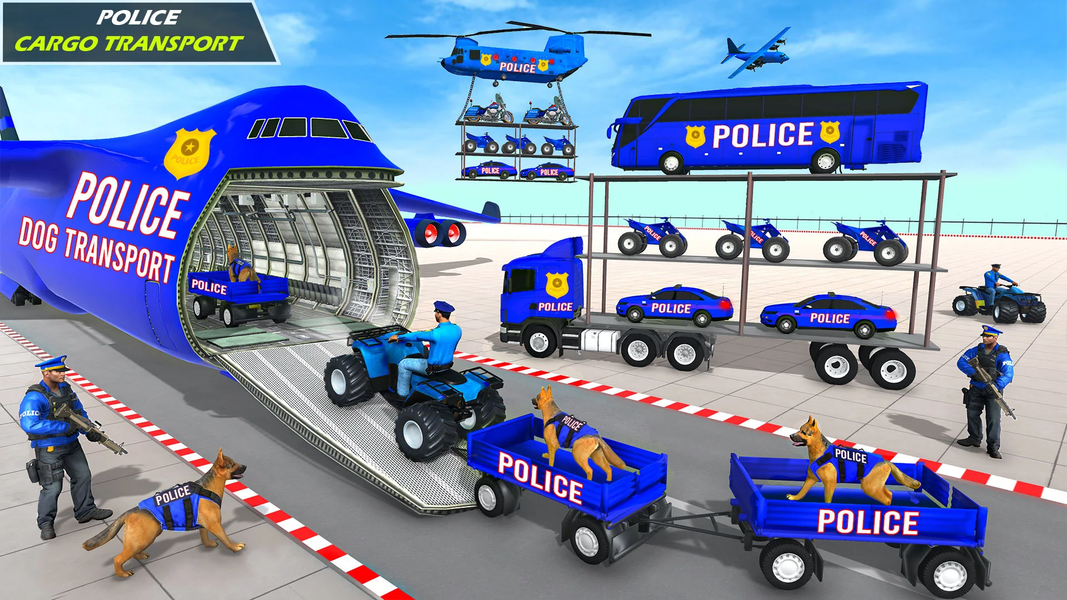 Police Vehicle Transport Truck - Gameplay image of android game