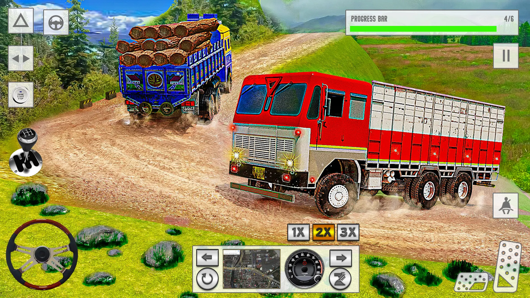 Offroad Euro Truck Cargo Game - Gameplay image of android game