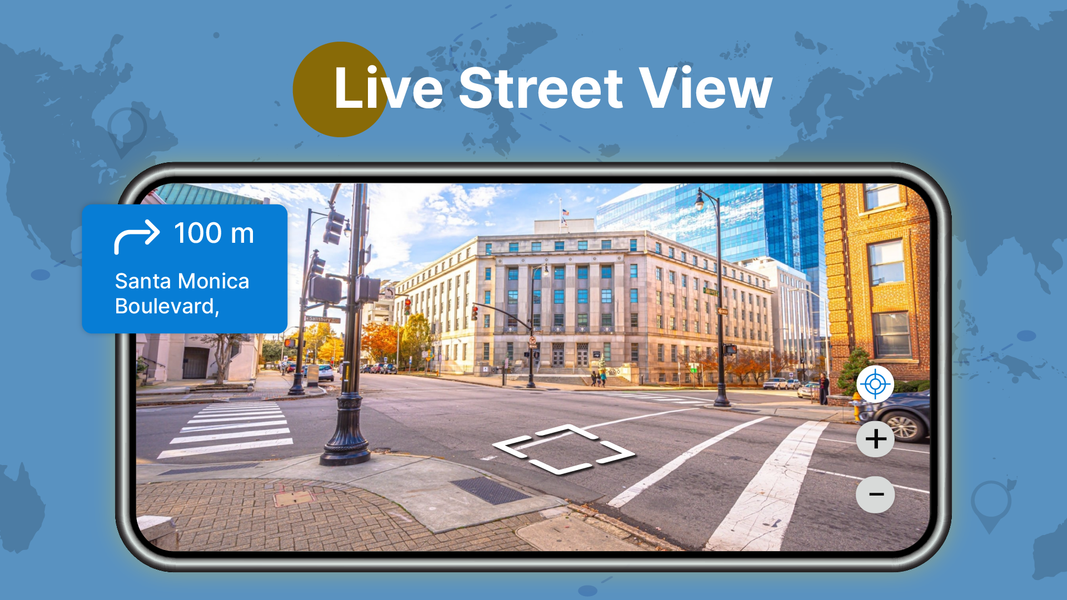 Street View Live 3D GPS Map - عکس برنامه موبایلی اندروید