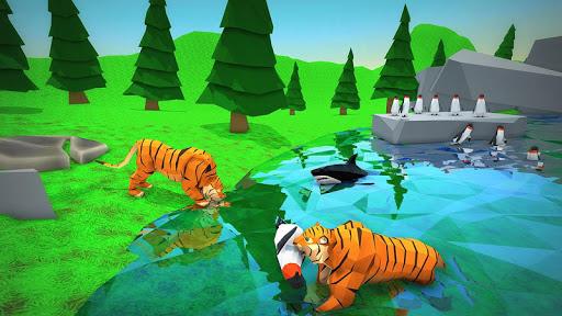 Wild Tiger Adventure: Survival Hunger Games - Gameplay image of android game