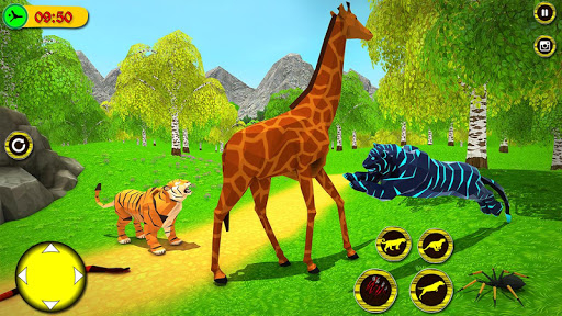 Wild Tiger Adventure: Survival Hunger Games - Gameplay image of android game