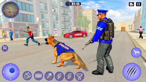 US Police Dog City Crime Chase - Gameplay image of android game
