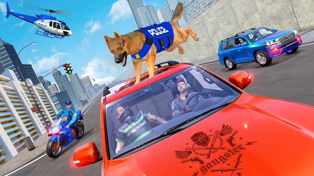 Police Dog Crime Highway Chase - Image screenshot of android app