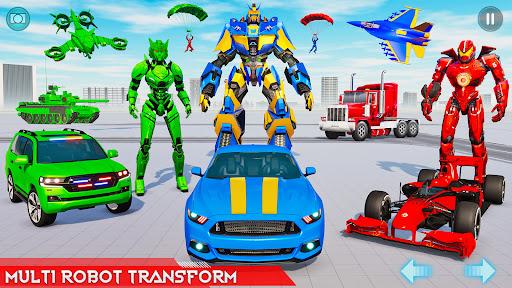 Police Dog Robot Car Games - Gameplay image of android game