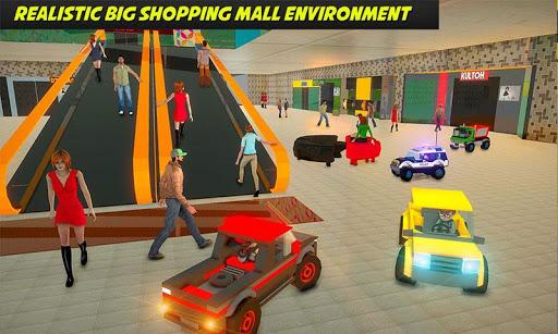 Shopping Mall electric toy car driving car games - Gameplay image of android game