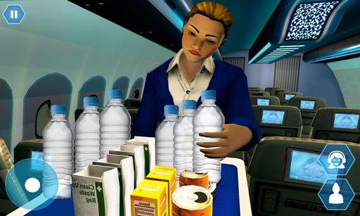 Airhostess Flight Pilot 3D Sim - Gameplay image of android game