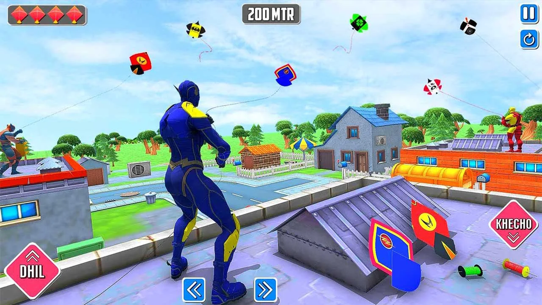 Superhero Kite Flying Games - عکس بازی موبایلی اندروید