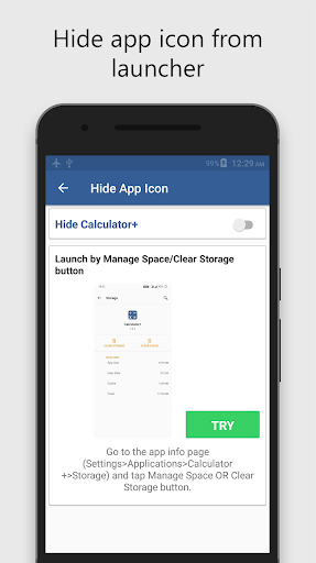 Calculator Vault - hide images - Image screenshot of android app
