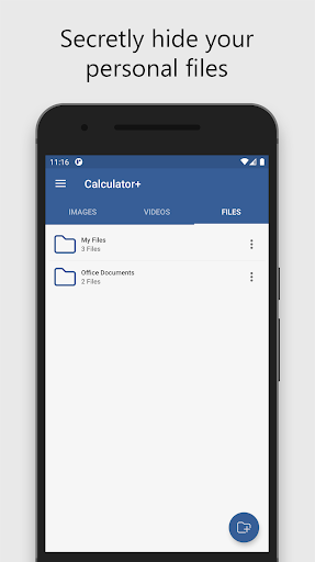 Calculator Vault - hide images - Image screenshot of android app